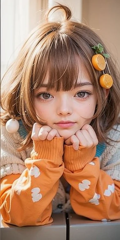 a cute girl with short hair