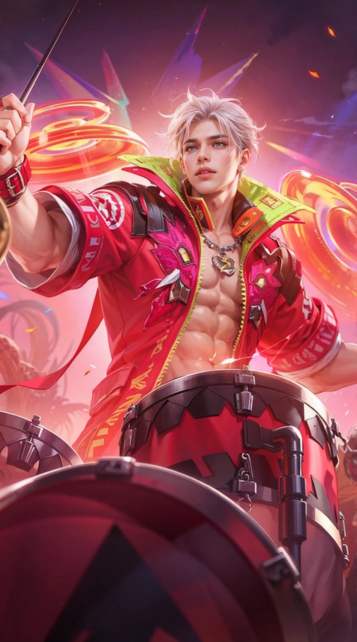 Best quality, masterpiece, detailed skin texture, detailed clothes texture, detailed face, super detail, 8k, intricate detail, 1 boy, The color doesn't change, Muscle guy, 1 guy, 