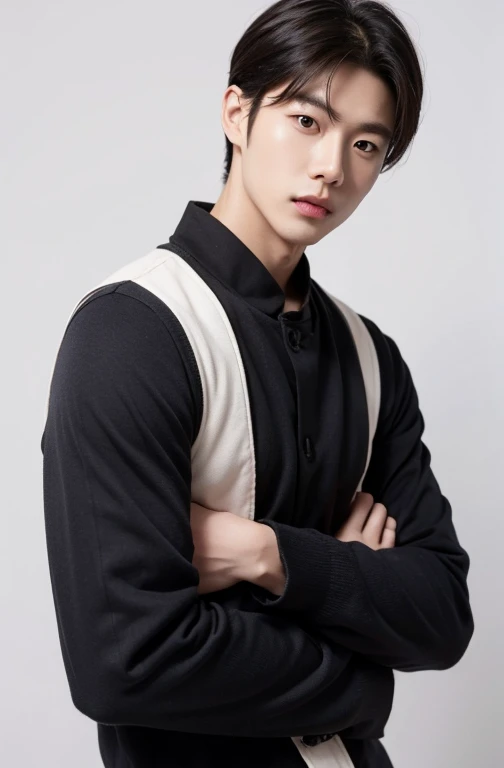 Korean male broadcaster white background