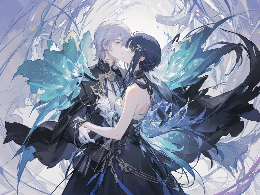 (Golden Ratio:1.2),(elegant anime male character:1.4),(male:1.6),(pink hair:1.2),(blue eyes:1.3),(Victorian-style outfit:1.2),[(white background:1.4)::10],(intricate floral patterns:1.3),(holding a pendant:1.2),(somber expression:1.3),(abstract, floating pieces in background:1.3),(dramatic atmosphere:1.3),(ethereal:1.3),(high detail:1.2),(vibrant colors:1.3),(fantasy aesthetic:1.4), (black and red outfit:1.3),(floral designs:1.2),(delicate jewelry:1.2),(mysterious vibe:1.3),(romantic:1.3),(dark elegance:1.4),(anime style:1.4),(character focus:1.3)
