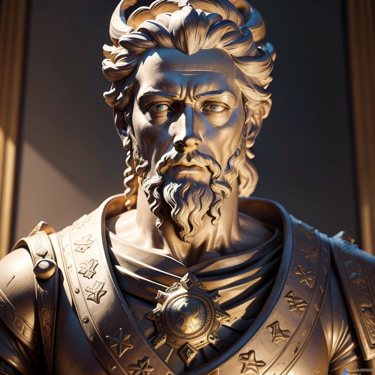 Statue of Marcus Aurelius (Masterpiece artwork) (8K High Resolution) (best quality) (hyperdefined) (Ultra photo realsisim) (CRU photo) (de-realistic photography) (Bright lighting)