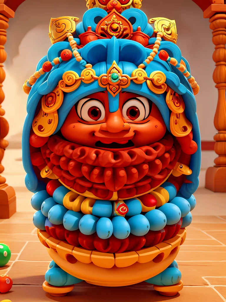 Lord Jagannath: A cute and playful representation of Lord Jagannath as a , engaging in playful activities