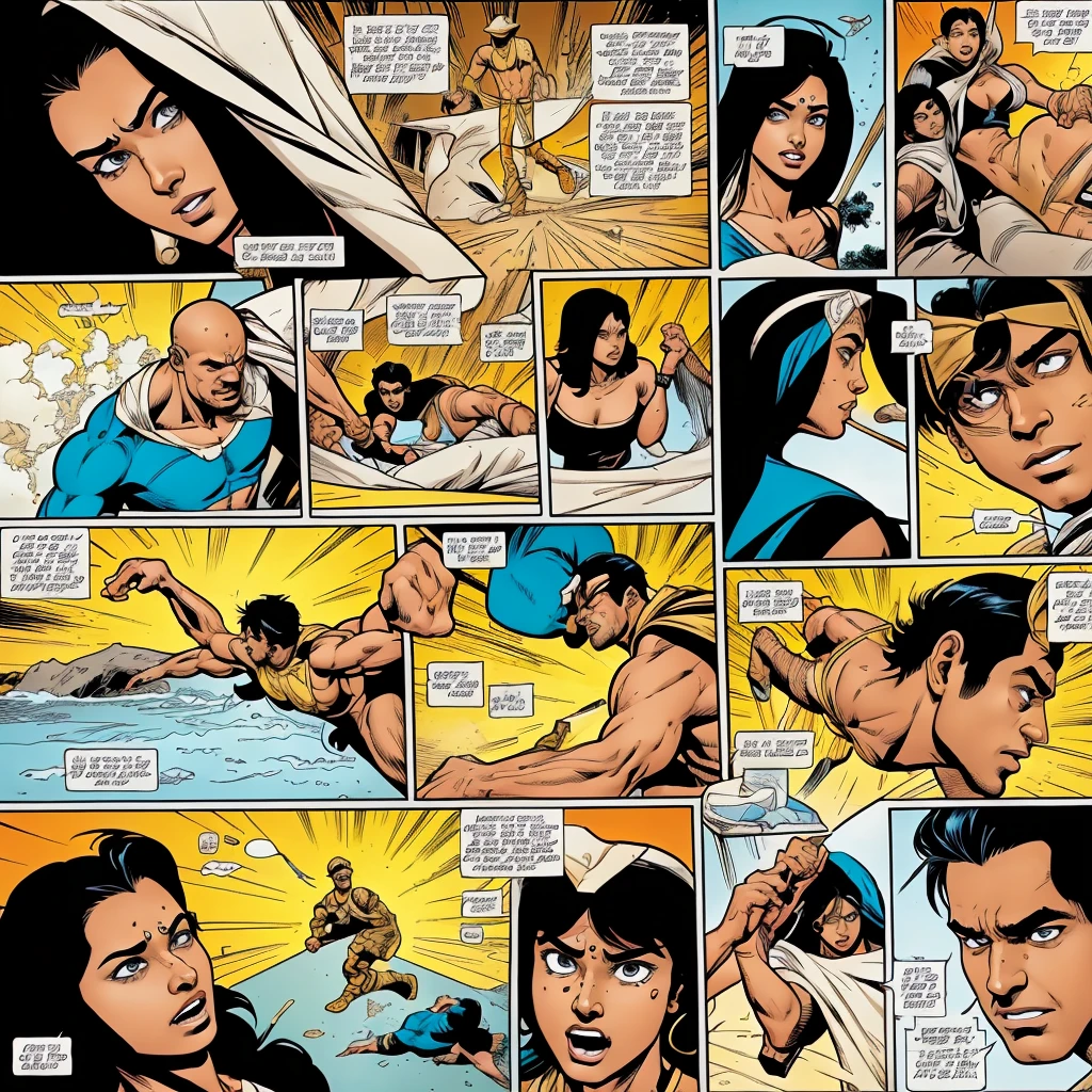 Create a comic page in hindi