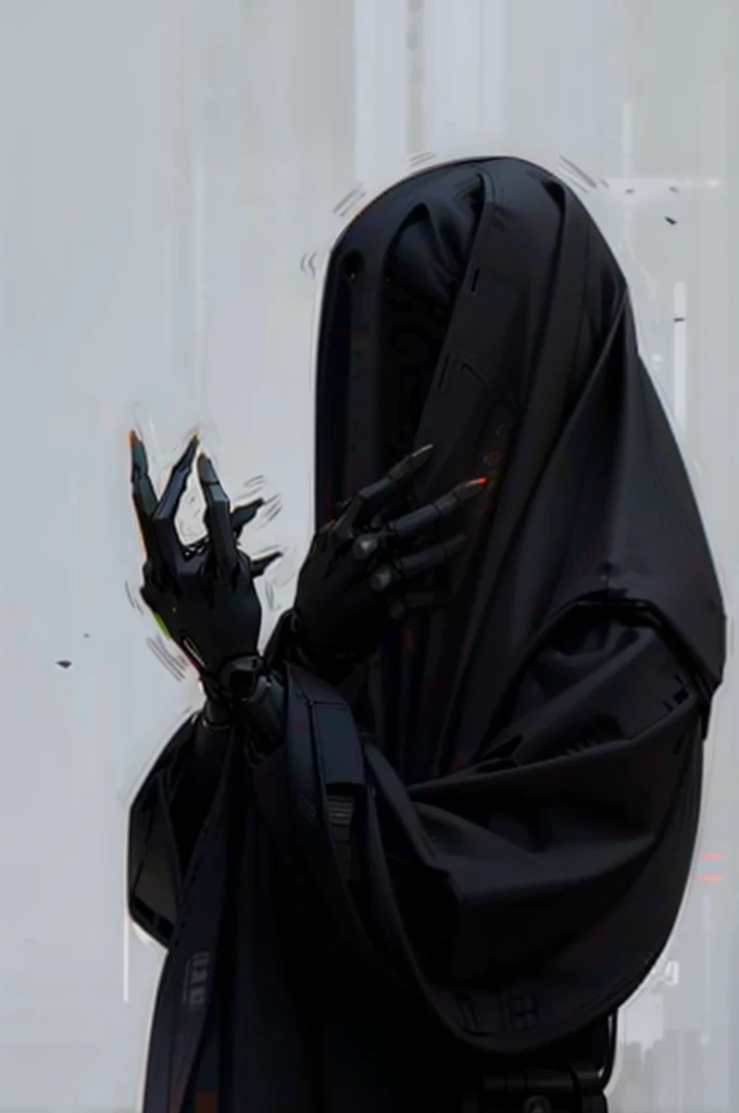 dark_imaginary,cyberpunk,(Saw,Saw man,red:1.1),1man,Mechanical Marvel,Robotic presence,Cyber Guardian, Dark cyberpunk
