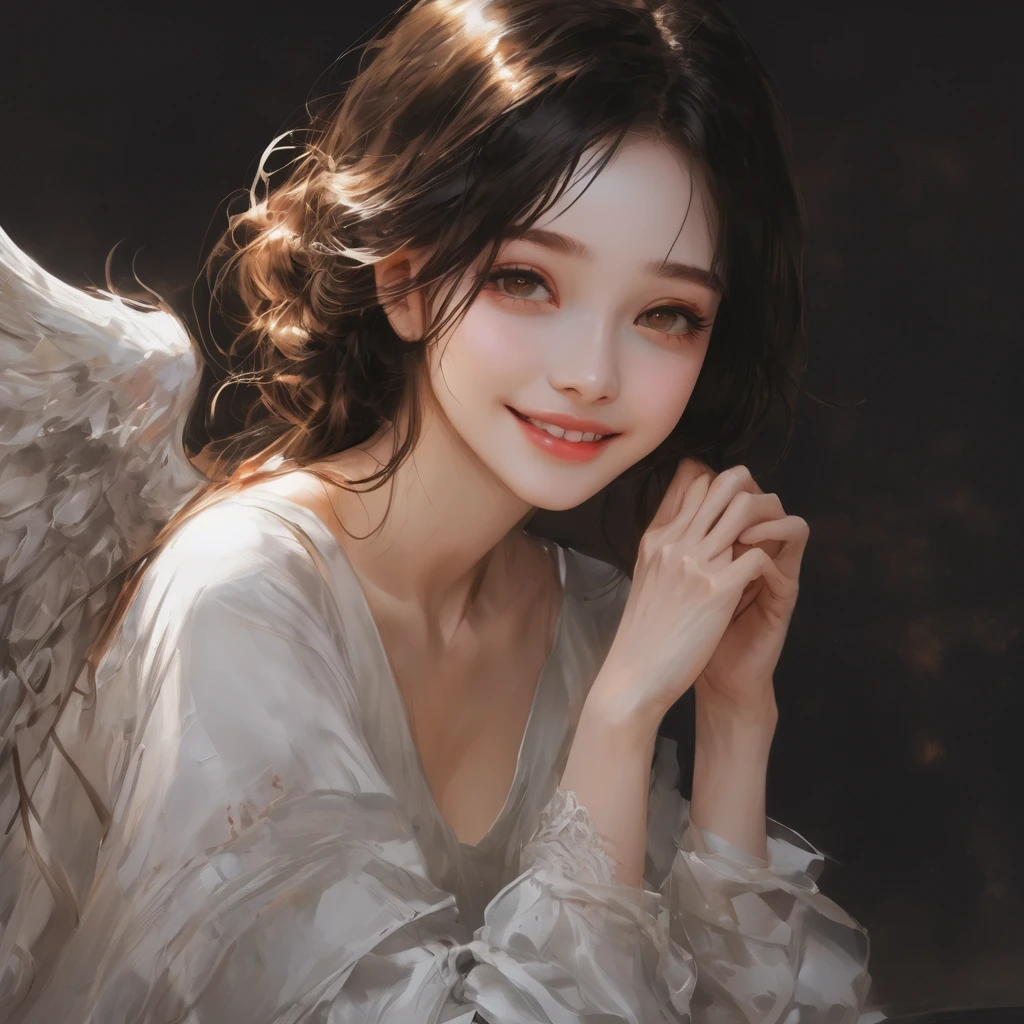 Angel、beautiful girl、Smile