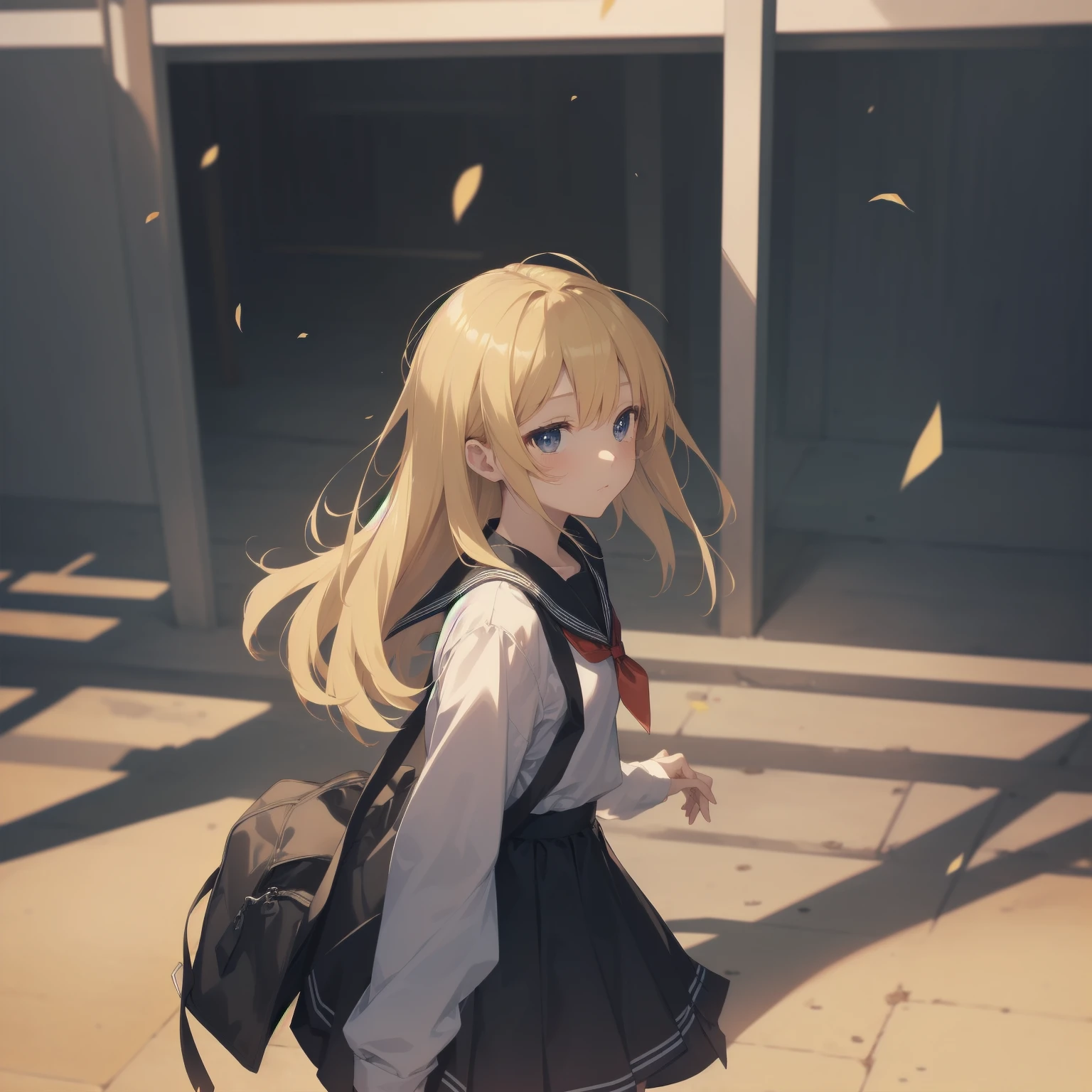 ultra-absurdres-Top quality by artist God, ultra-detailed, high resolution, anime moe artstyle, best anime 8k konachan wallpaper, pixiv contest winner, pool:2810, perfect anatomy,break, 1girl, (Please draw a girl walking sleepily to school alone. )break,(Solo,little female, 13-year-old:1.3),Full limbs, complete fingers,a junior high school student, (very short hair), short cut, flat chest, , small butt, small black eyes, beautiful detailed eyes, well-proportioned iris and pupils, expressive eyes, highres detailed hair, soft expression, salor school_uniform, sailor collar, serahuku, bow, pleated skirt,(Detailed Lighting), (Detailed background), in the School commute route. break,super detailed skin, Best cinematic lighting powered by famous artist, 8k,beauty illustration,photoshop_(medium),very aesthetic,break,((artist:tomose_shunsaku )), artist:clamp ,artist:carnelian ,artist:kantoku ,