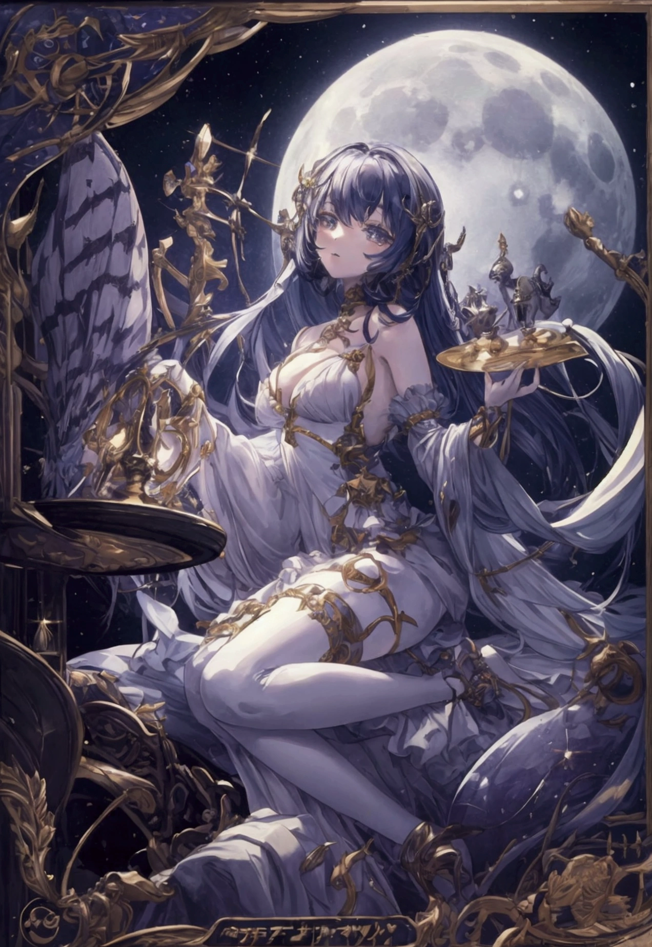 Clown、moonlight、Moonlit Night、Fantasy、mysteriouasterpiece、Perfect Art、Award-winning works
