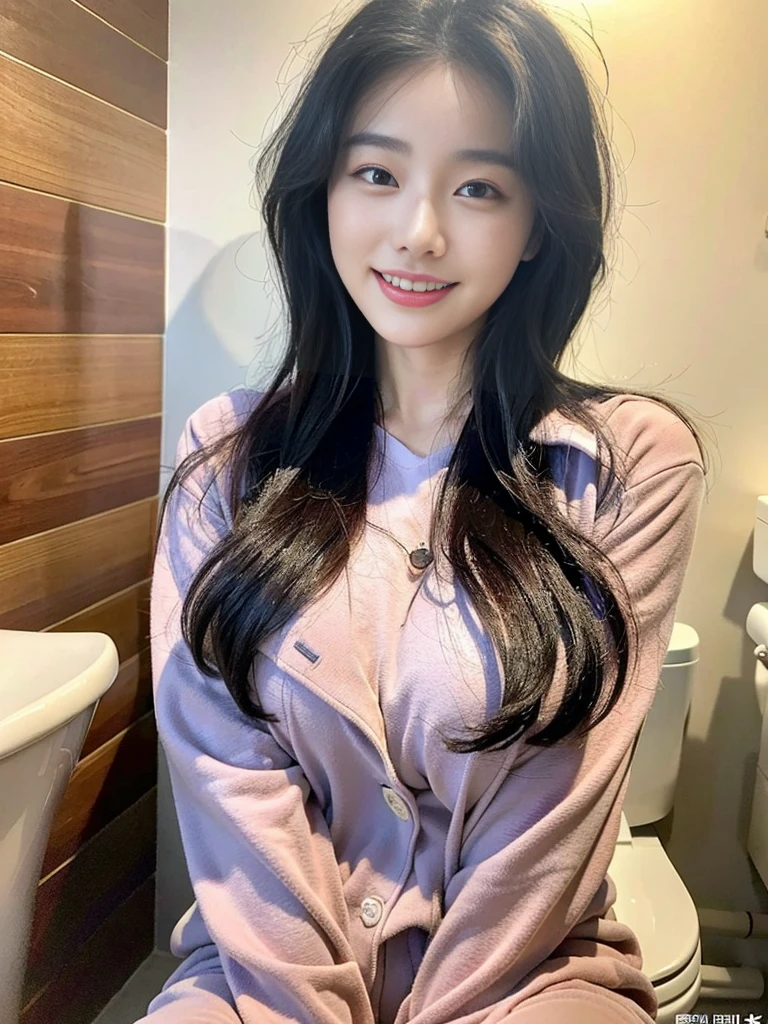 (A photo of a super cute Korean wife who just woke up and is peeing in the toilet:1.3)(grin,smile)(Beautiful Sweat:1.3)(16K, RAW Photos, Highest quality, masterpiece: 1.2),(Wet, messy long hair:1.3) Super detailed, Super Resolution, (Genuine, Genuine photos: 1.37), Portraiture, High-resolution RAW color photos, Professional photos, Very detailed, 8k wallpaper, Very detailed CG Unity 8k wallpaper, Very detailed beautiful girls, Very detailed faces, ((whole body)), beautiful woman, Huge breasts,(huge boobs:1.1) (Big Boobs:1.1), Beauty college student (pajamas),office lady, Korean Girls,(K-POP Female Idols), (Idol-class beauty)(Beautiful office lady:1.1)(A toilet bathed in morning sunlight:1.2)()gal,Gal,Heavy makeup,Sleepy eyes