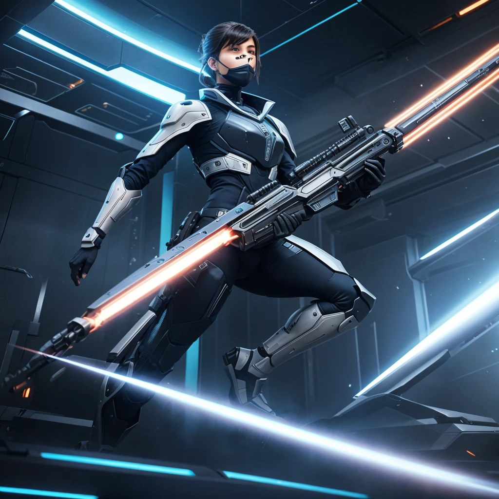 Create a futuristic weapon
