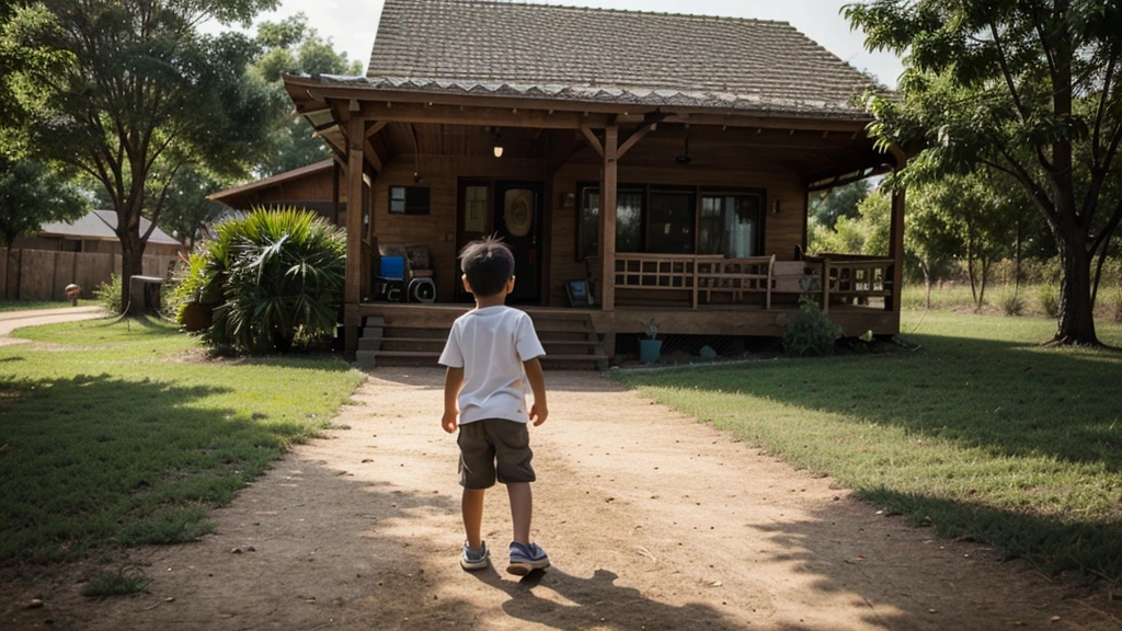 Outside Nature, playing with Parents, Happiness and Family, Front view