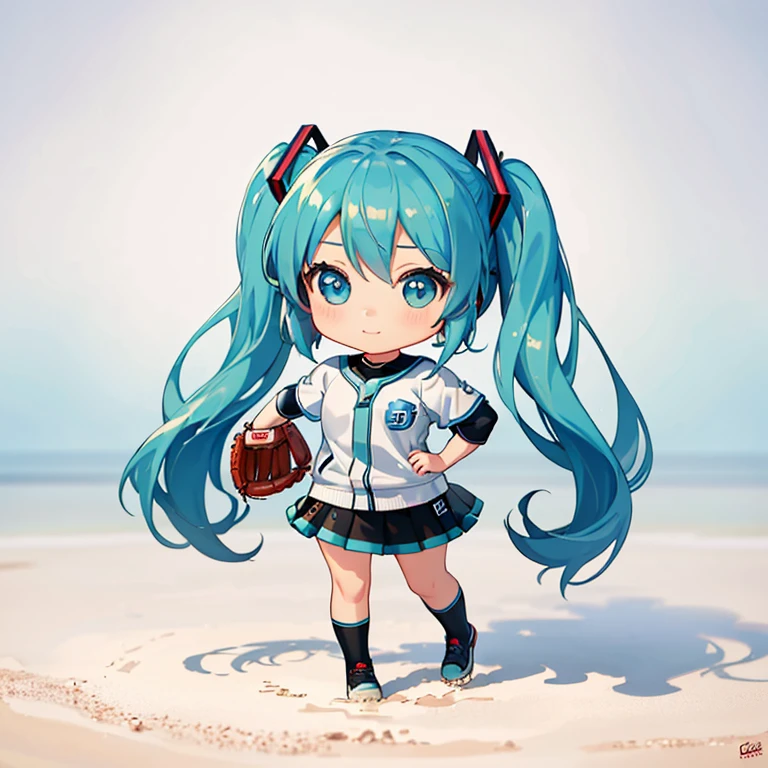 (masterpiece:1.4), (Highest quality:1.4), (High resolution:1.4), (masterpiece, Highest quality, High resolution:1.4), baseball player, Baseball Player, Hatsune Miku, (chibi:1.5), 1girl, full body, Big Eyes, (masterpiece), highest quality