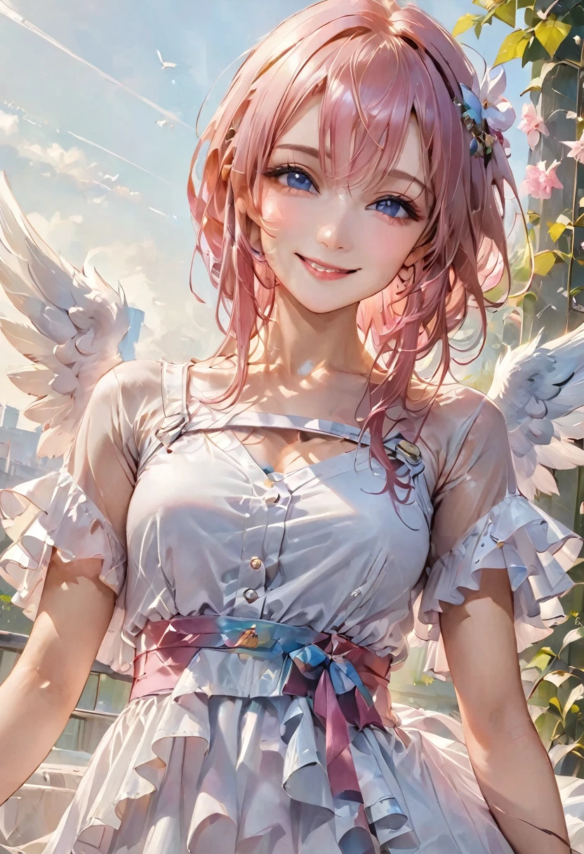 Angel、beautiful girl、Smile