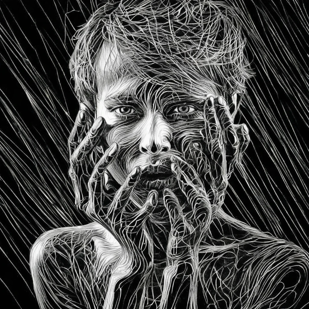 A beautiful young boy, monochrome black and white portrait, highly detailed delicate facial features, expressive eyes, elegant pose, dramatic lighting, chiaroscuro effect, minimalist background, cinematic atmosphere, timeless elegance, charcoal pencil sketch style, intricate linework, high contrast, soft shadows, striking composition
