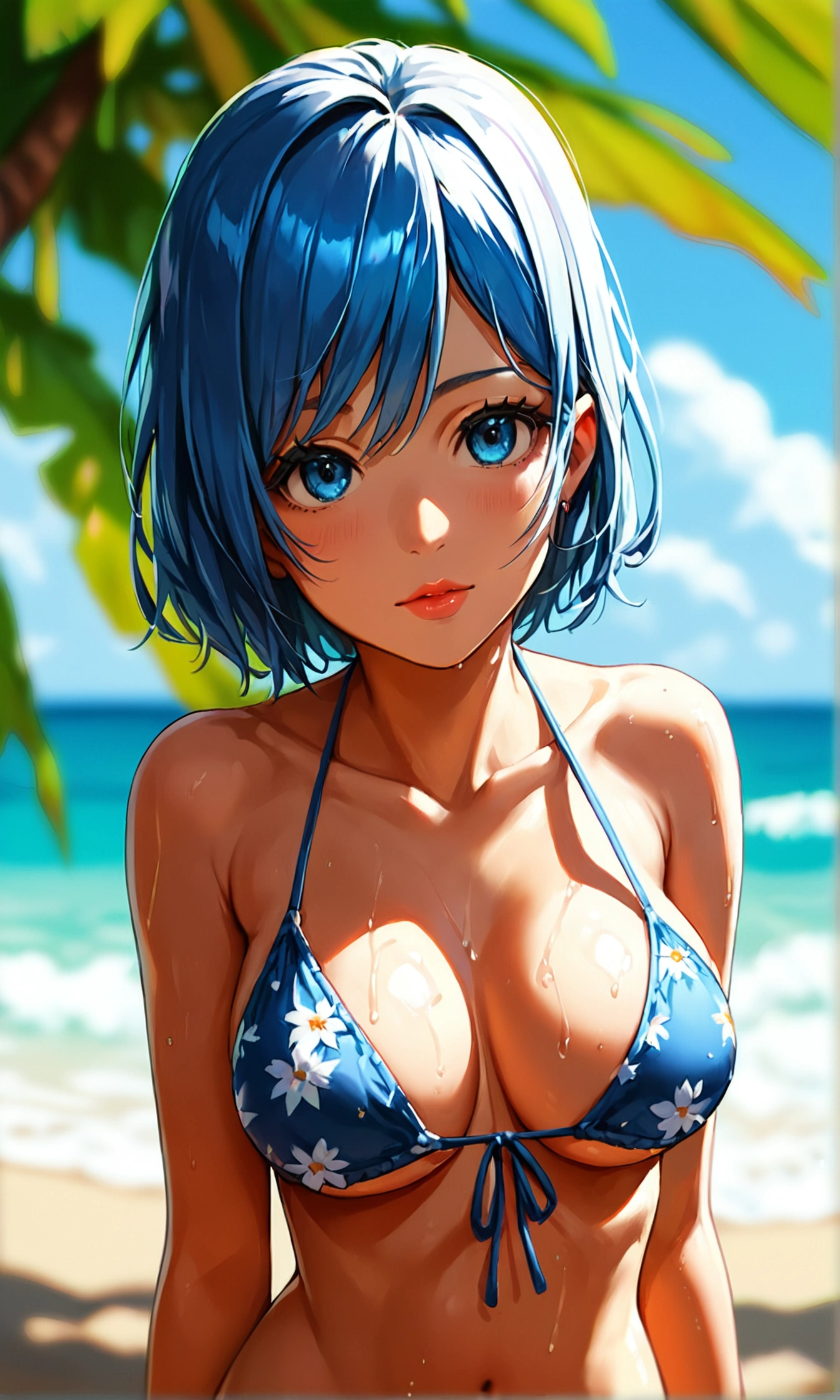 score_9, score_8_up, score_7_up, score_6_up, score_5_up, score_4_up, BREAK source_anime,rating_save, Beautiful Female short hair ,beach