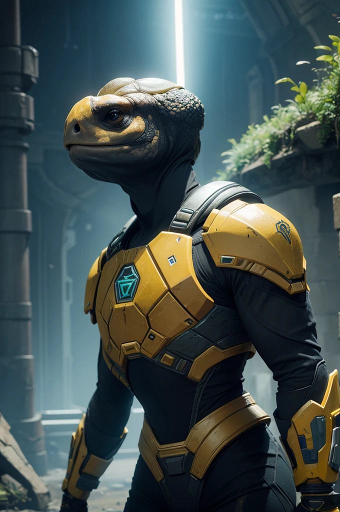 Create anthem game character based on a tortoise