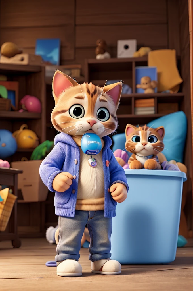 Pacifier and cheat kitten