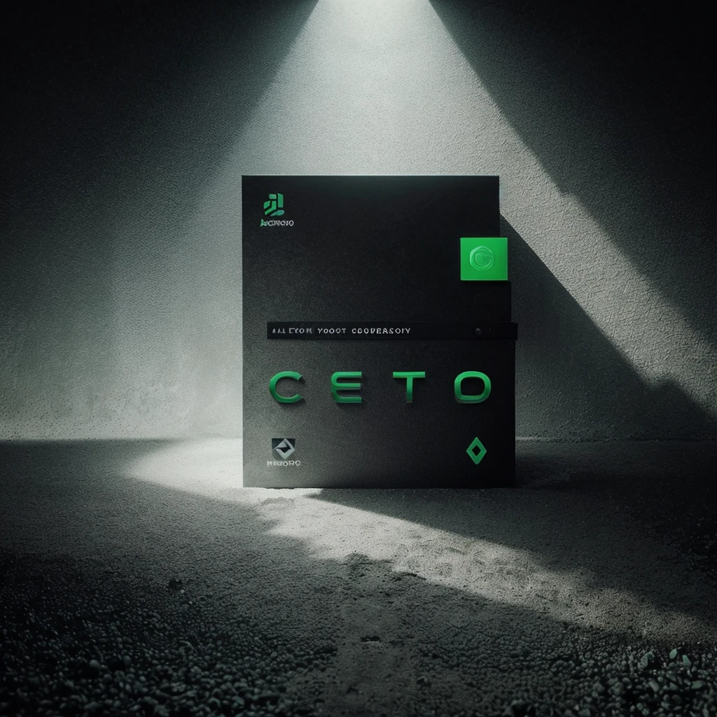 make a cover for a post on the topic of cryptocurrency,background colors black,white,green,gray only without any inscriptions