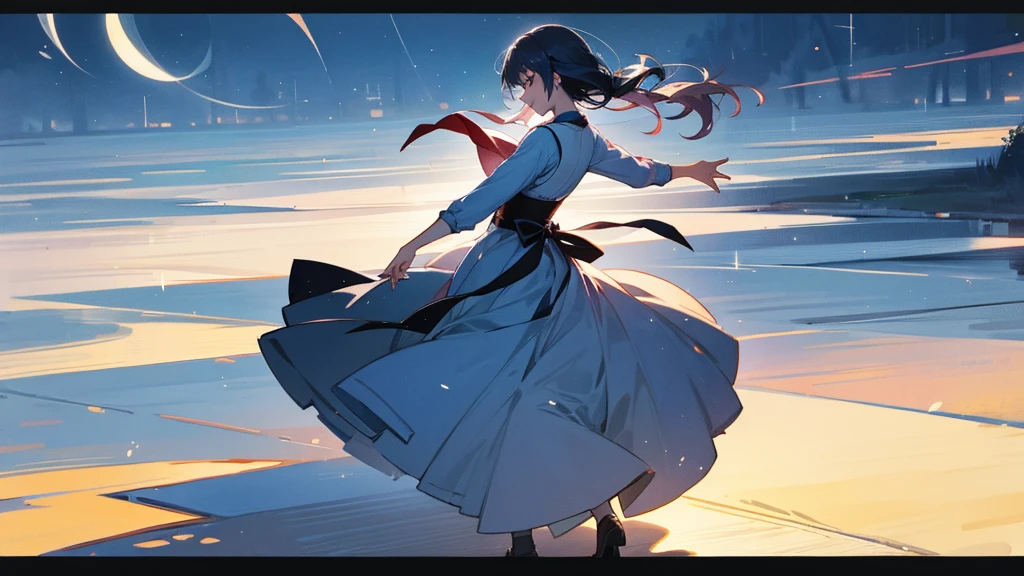 In the silence of the night、Dancing in the gentle moonlight