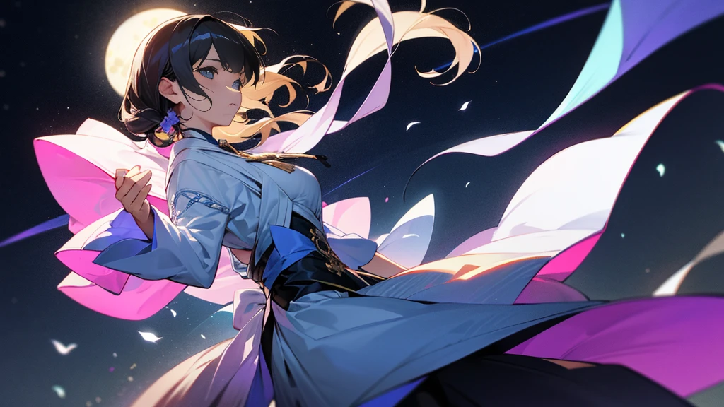 In the silence of the night、Dancing in the gentle moonlight