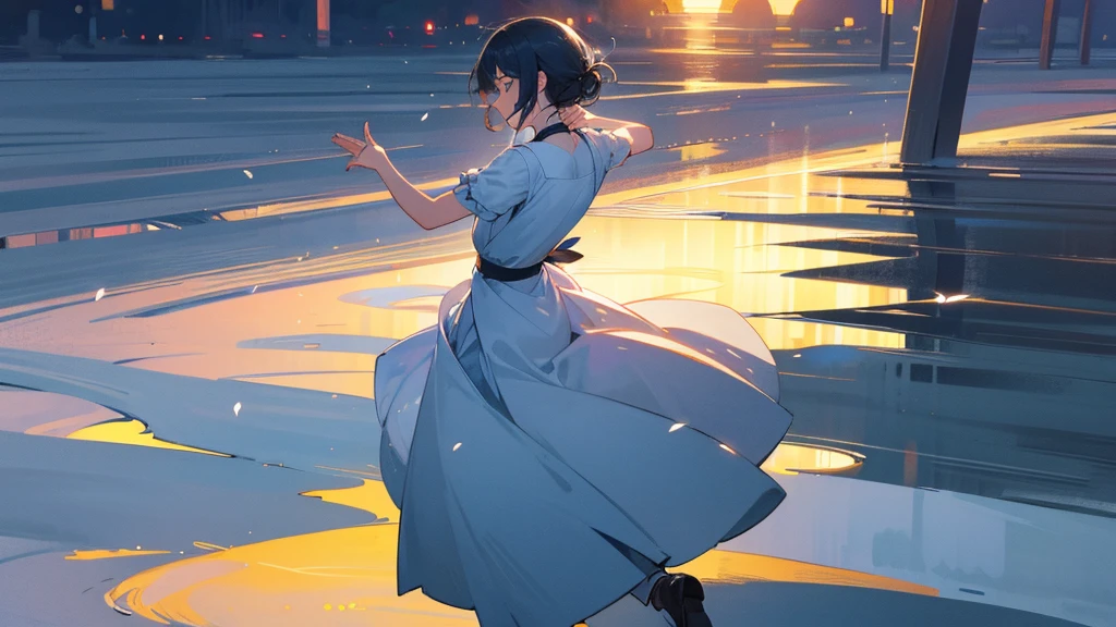 In the silence of the night、Dancing in the gentle moonlight