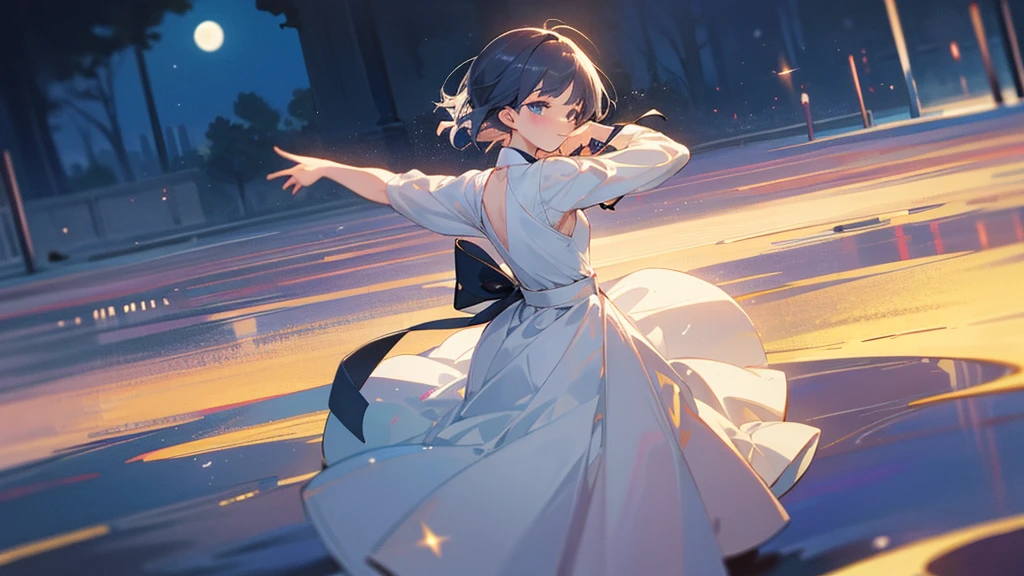In the silence of the night、Dancing in the gentle moonlight