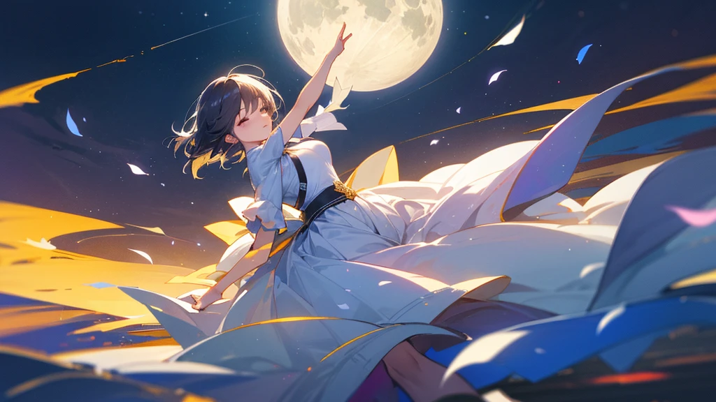 In the silence of the night、Dancing in the gentle moonlight