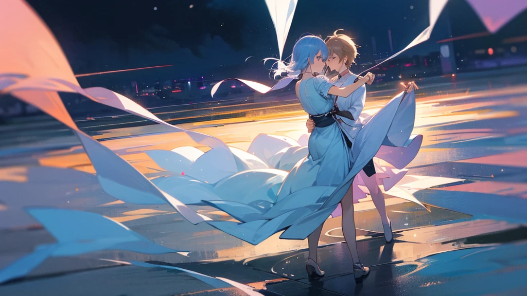 In the silence of the night、Dancing in the gentle moonlight