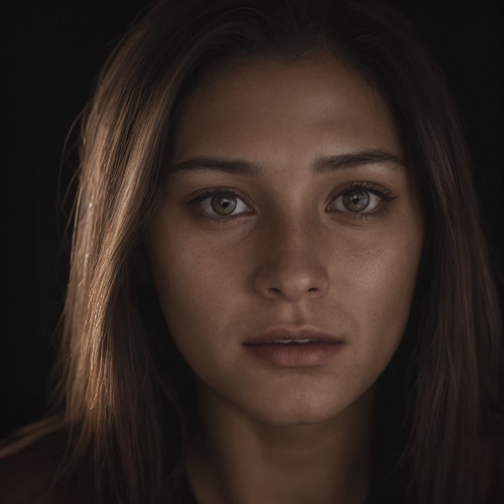(close up, editorial photograph of a 21 year old woman), (high-detailed face:1.4) (ssmile:0.7) (background inside dark, temperamental, private study:1.3) ass pov, por Lee Jeffries, Nikon D850, film stock photography ,4 Kodak Portra 400 ,f1 camera.6 lenses ,rich colors ,hyperrealisti ,realistic texture, dramatic lighting , Cinemastill 800, Front View. journalistic photo.