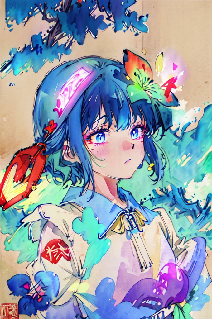 (close-up), portrait, portrait, (solo), masterpiece, best quality, clothes

high contrast, psychedelic, [[[lsd]]], particles, bloom, neon lighting, (glow), flat color, splashes of color, colors mashing