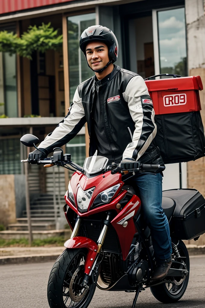 Bross250 motorcycle deliveryman