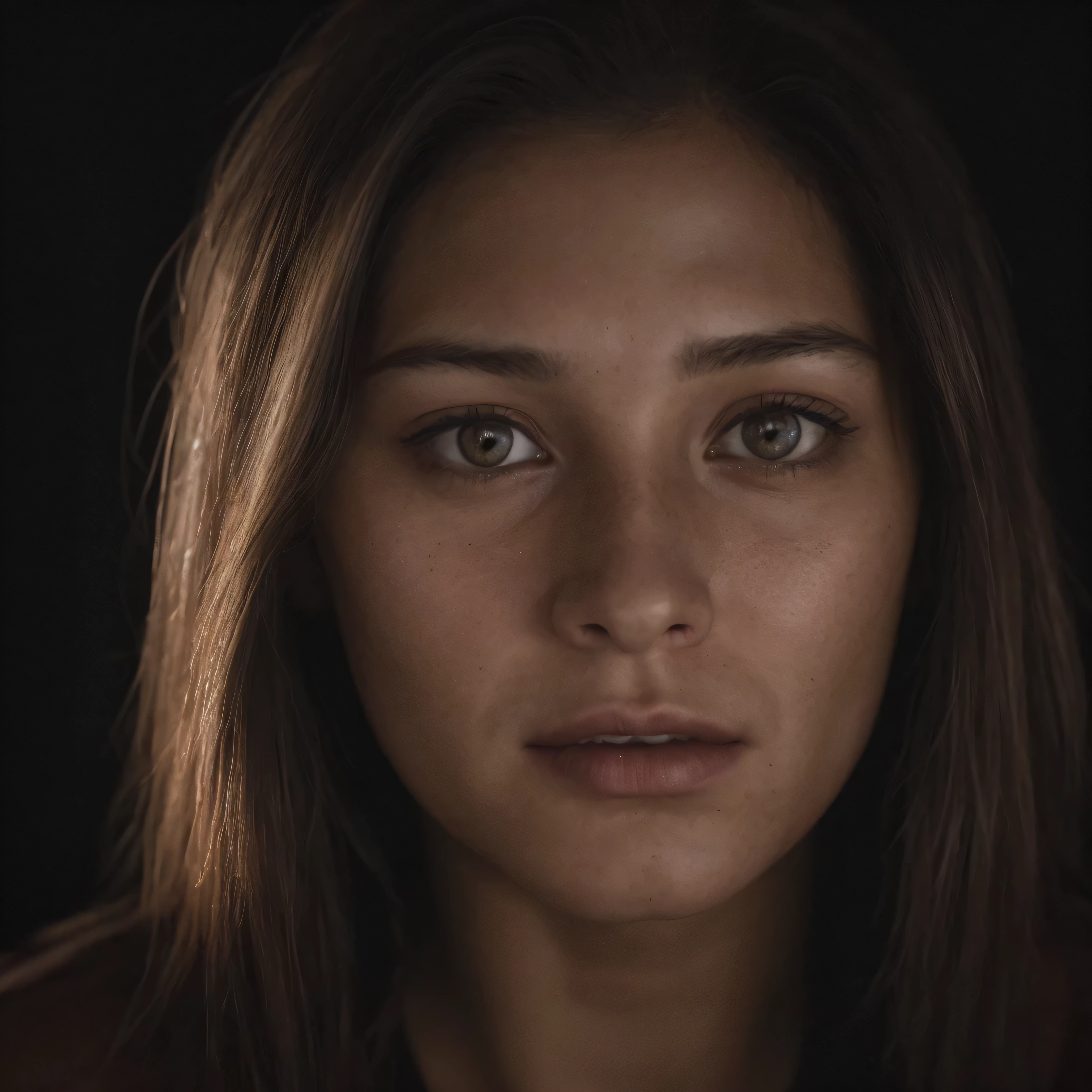 (close up, editorial photograph of a 21 year old woman), (high-detailed face:1.4) (ssmile:0.7) (background inside dark, temperamental, private study:1.3) ass pov, por Lee Jeffries, Nikon D850, film stock photography ,4 Kodak Portra 400 ,f1 camera.6 lenses ,rich colors ,hyperrealisti ,realistic texture, dramatic lighting , Cinemastill 800, Front View. journalistic photo.