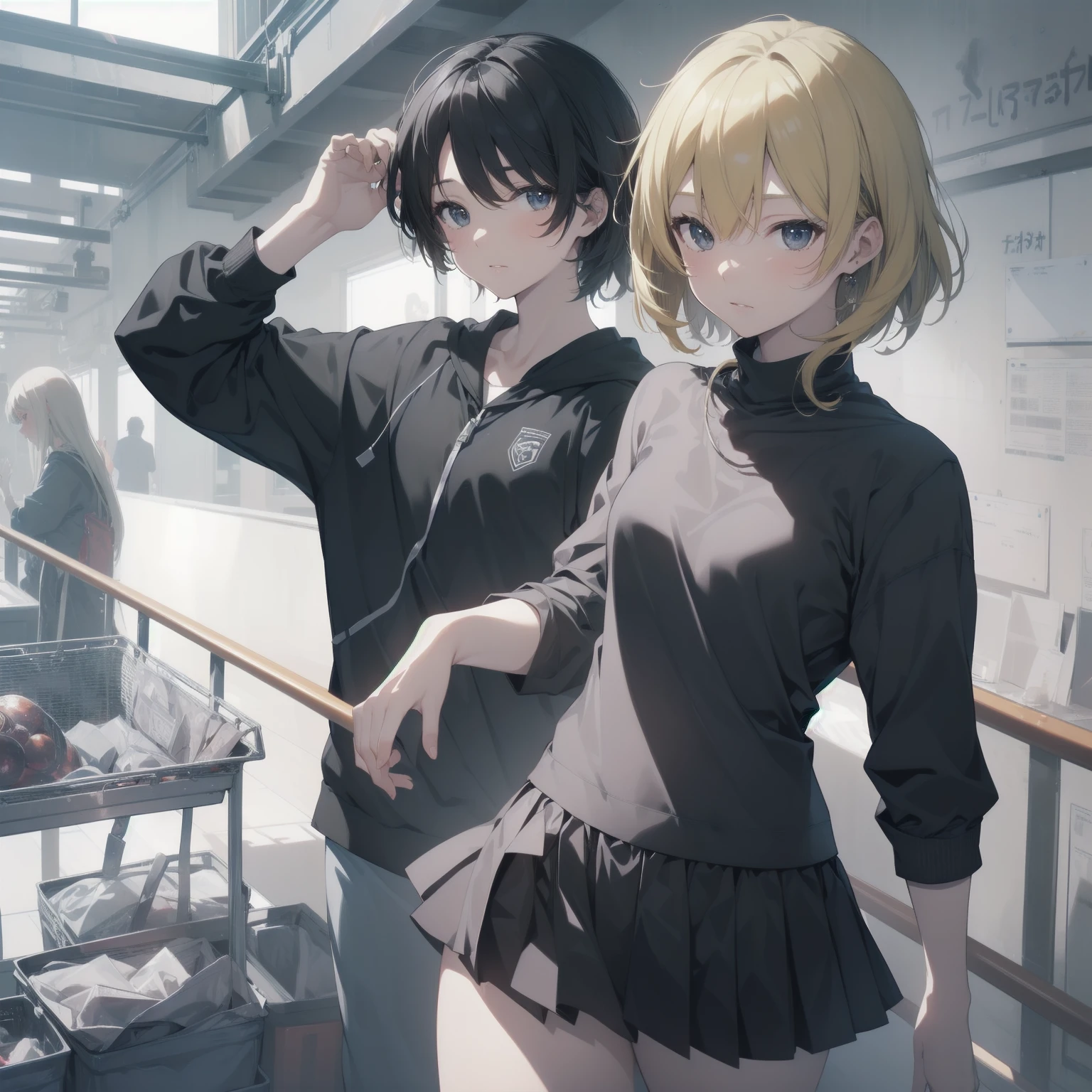 ultra-absurdres-Top quality by artist God, ultra-detailed, high resolution, anime moe artstyle, best anime 8k konachan wallpaper, pixiv contest winner, pool:2810, perfect anatomy,break, 1girl, (Please draw a girl walking sleepily to school alone. )break,(Solo,little female, 13-year-old:1.3),Full limbs, complete fingers,a junior high school student, (very short hair), short cut, flat chest, , small butt, small black eyes, beautiful detailed eyes, well-proportioned iris and pupils, expressive eyes, highres detailed hair, soft expression, school_uniform, pleated skirt,(Detailed Lighting), (Detailed background), in the School commute route. break,super detailed skin, Best cinematic lighting powered by famous artist, 8k,beauty illustration,photoshop_(medium),very aesthetic,break,((artist:tomose_shunsaku )), artist:clamp ,artist:carnelian ,artist:kantoku ,