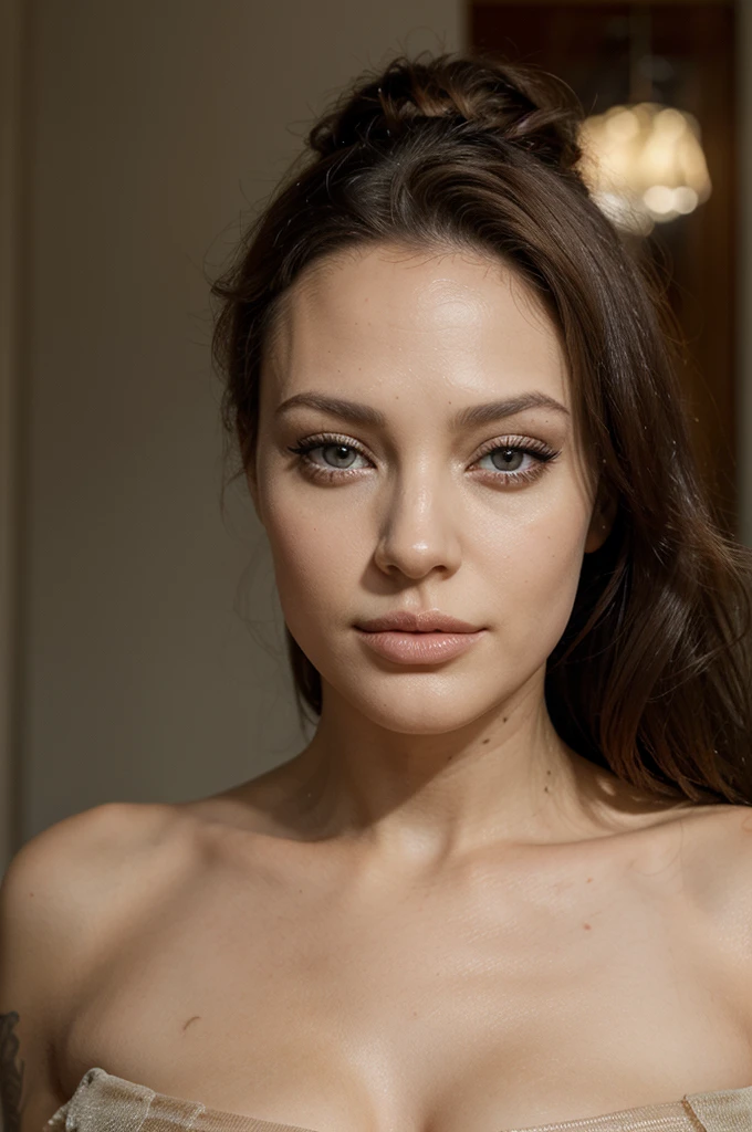 jolie femme, jolie visage, visage de mannequin, yeux perçants, réaliste, levre pulpeuse, levre avec injection, yeux amande