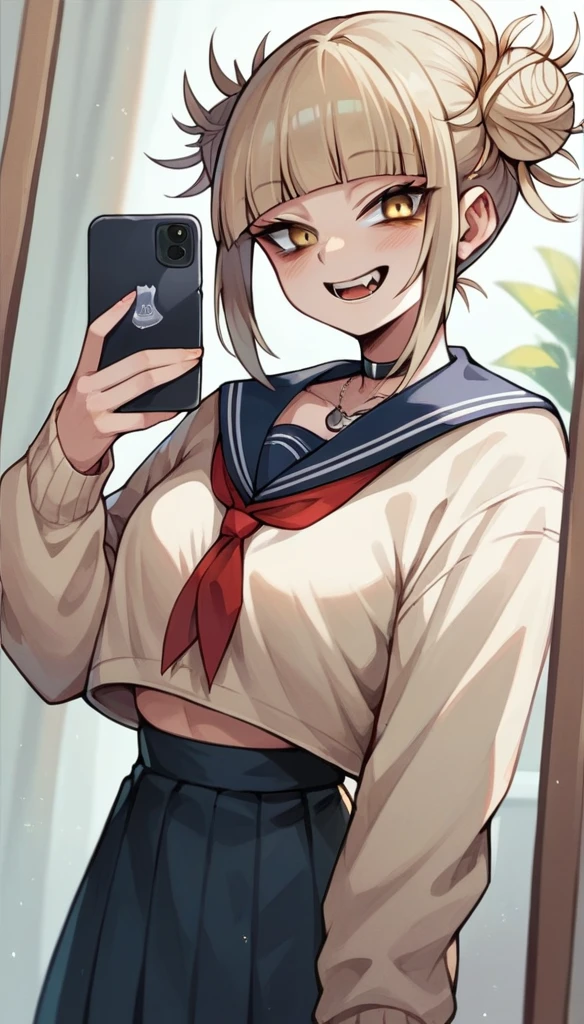 himiko toga sexy taking a selfie (lenceria)