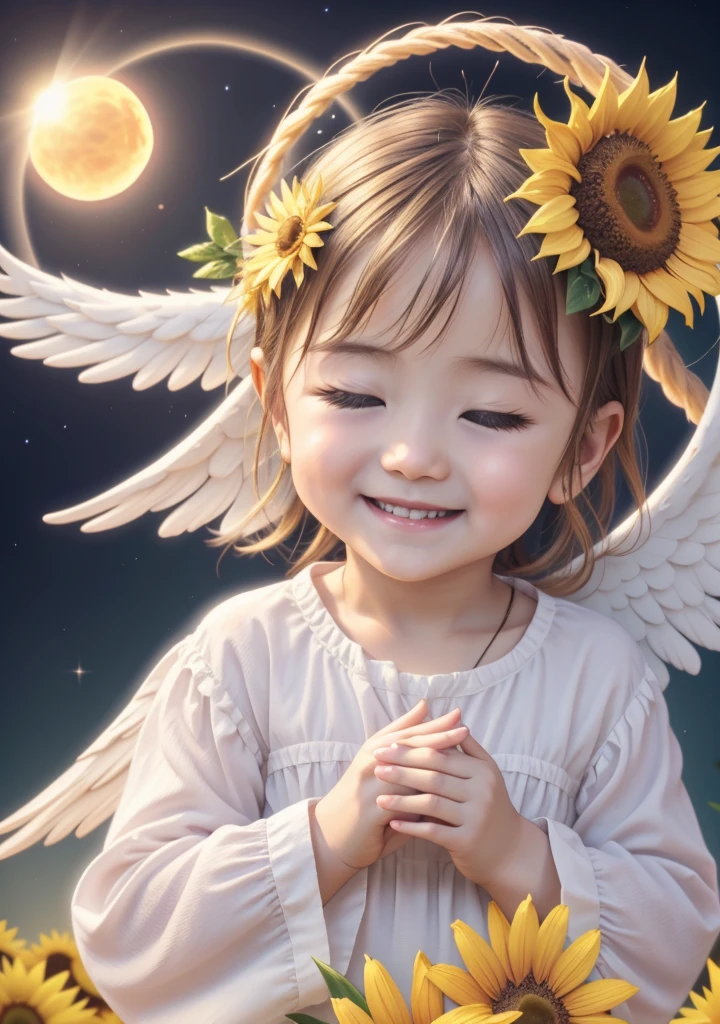 Angel Blessing、Baby Angel、sunflower、Heart symbol、Kindness､Laughter、type