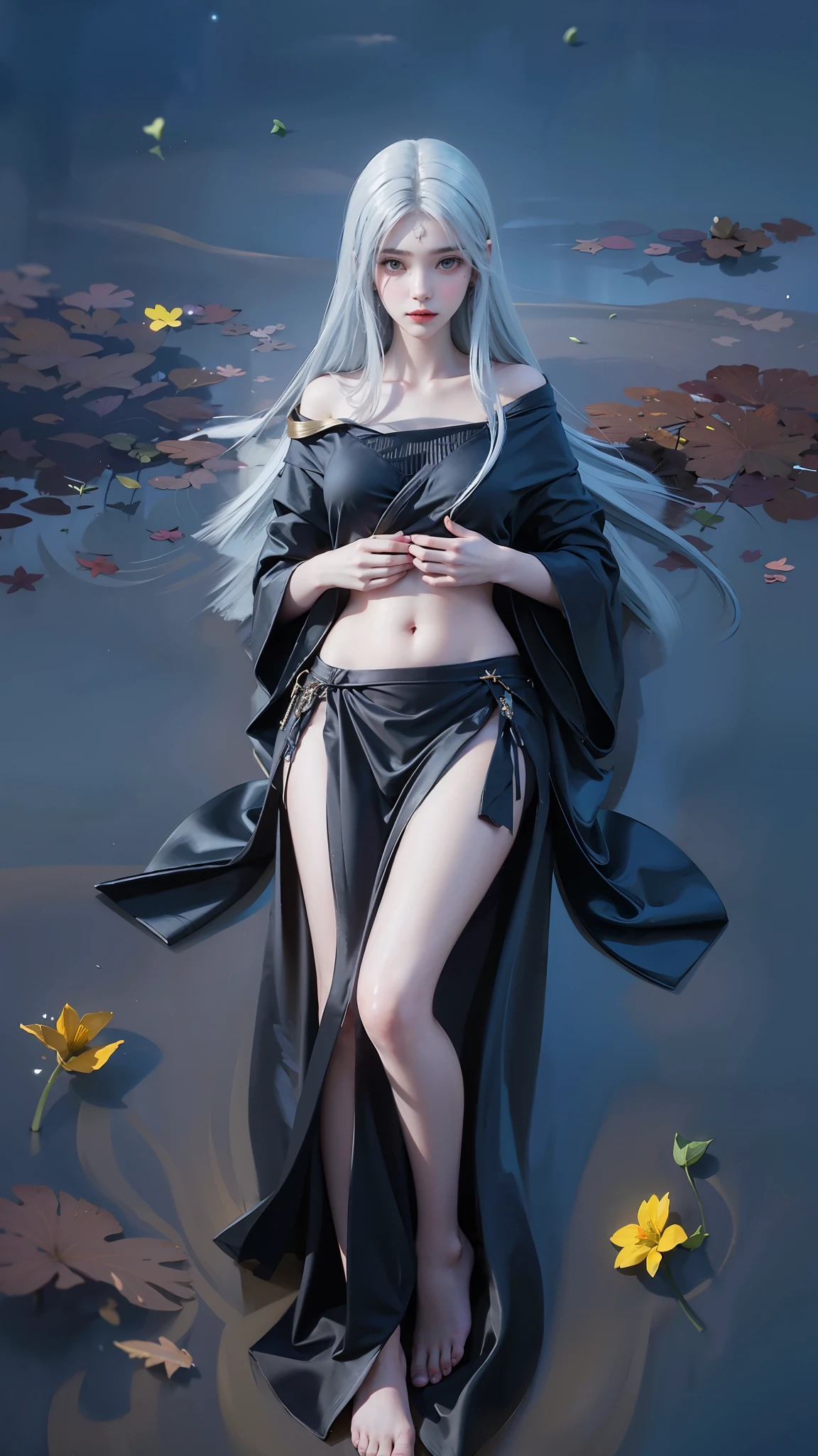 Black clothes,Black pleated clothes