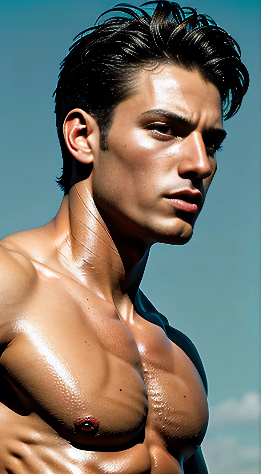 (8K, CRU photo, highest quallity), (full body shot shot:1.3), (High face:1.4), blue colored eyes, 18-years old, white and pale skin, (body hair curto:1.7), (body hair castanho:1.9), (body hair bagunçado:1.6), (swimming:1.5), (under the ocean:1.5), (mermaid:1.4) (1 mermaid tail:1.5) realisitic, (((1 perfect :1.3))), 1 incredible , (((1 legal :1.2))), 1 beautiful , 1 excellent , 1 mascle , mascle , perfect , male structure, mascle genitalia, handsome mascle,facade, details Intricate, extremely detaild eyes and eyelashes, muscle mascle, manly, mascle, soft lighting, cinematic lighting, portraite, exposing pectoral muscles, mascle model, muscular, torn open, A specific organ, DSLR Camera, hyper qualit, Fujifilm XT3, clear as crystal, 8k hd, high détail, Ultra photo realsisim, body hair, ((realisitic skin), ((pores)), ((highly detailed skin)), enveloping light, manlyha, distant, comprehensive 3D visualization, high détail, 1 handsome young man (nsfw) gazing at viewer (pureerosface_In 1:0.6), also, genuine human skin , (bare chested), musculature, Vivid details, Um hiper-realisitic, beautiful background, octane rendering, best qualityer, work of art, extremely detaild, CG, unity, Wallpapers (realisitic, fotorrealisitic: 1.37), (((anatomically correcte:1.4))), splendid, fine-details, work of art, best qualityer, offical arts, extremely detaild CG unity 8k Wallpapers, (((whole body))), ((Correct Body Structure)), (((correct dissection))), (((Depth of field:1.5))),
