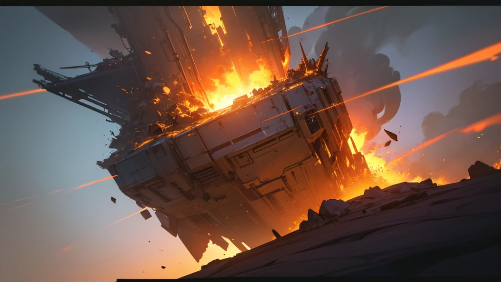 a crashed spaceship on the surface of Mars, the ship on fire, top-down view, RPG scene, cinematic lighting, highly detailed, photorealistic, dynamic composition, dramatic angles, volumetric lighting, realistic textures, intricate mechanical components, glowing embers, billowing smoke, scorched terrain, rocky Martian landscape, atmospheric haze, dramatic shadows, cinematic camera angle, ultra-detailed, award-winning CGI, 8K resolution, photorealistic lighting, physically-based rendering