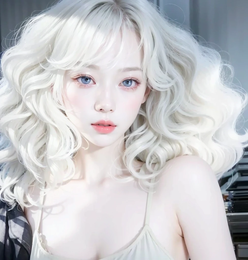  pale fair skin!!, ivory pale skin, pale hair, milky white skin, pale snow white skin, popular south Korean makeup, albino white pale skin