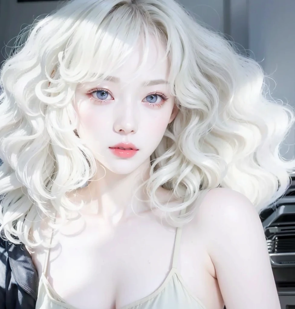  pale fair skin!!, ivory pale skin, pale hair, milky white skin, pale snow white skin, popular south Korean makeup, albino white pale skin