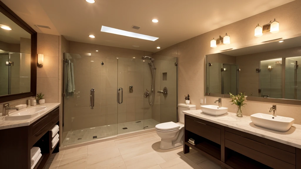 Inside the castle gold luxury bathroom