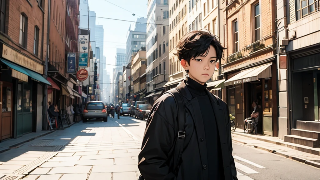 A son,Sense of city
