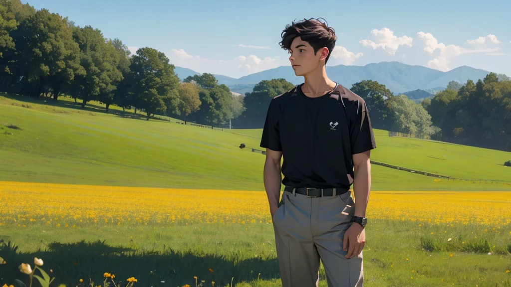 A son,Sense of field