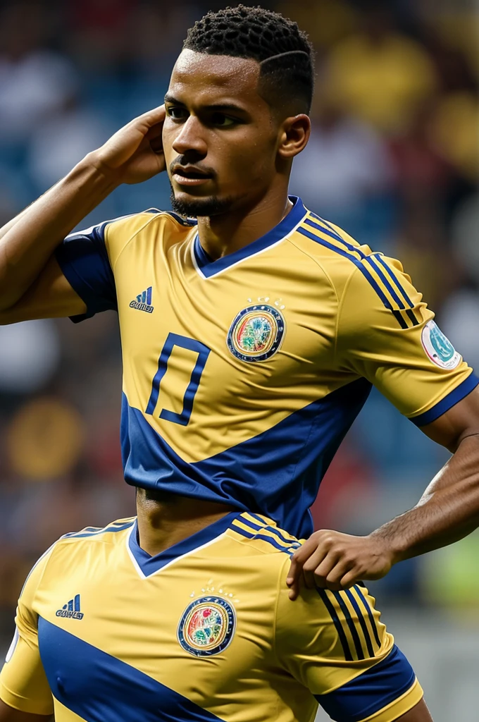 
Logo Create an image of rahenyra with a shirt from the Colombian national team