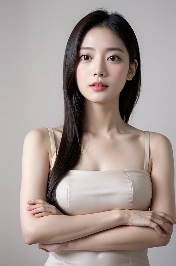 Photo of a Beautiful Korean kpop idol Woman, Summer, Lustful, Film grain, Ilford HP5, 80mm((top-quality、8K、masterpiece:1.3))、1girl in、Slim Abs Beauty:1.3、(Hairstyle Casual、huge tit:1.2)、swim wears:1.1、Super fine face、Delicat eyes、二重まぶた、a smile、home、Yumi Karahashi、japanes