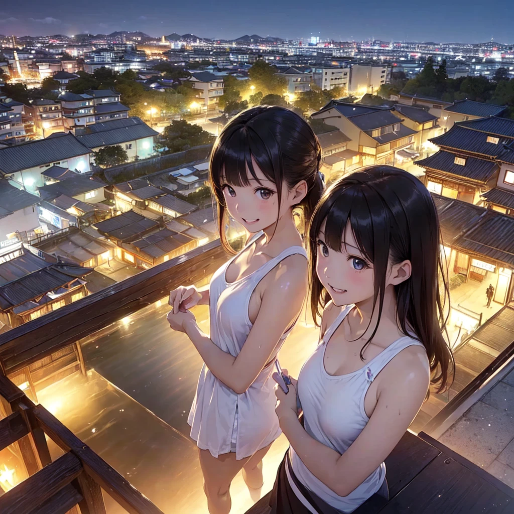 (Very detailed,High resolution,masterpiece:1.2)Japanese、Night view, Starry Sky、milky way、七夕の竹飾り Light brown hair. Big fireworks、(Highest quality:1.2), Elementary and junior high school studenticro、乳Very detailedな, High resolution, masterpiece:1,2, Vivid and colorful,, Professional Lighting, Physically Based Rendering, Flat Color:0.8, Detailed illustrations, realism:1.37, Makoto Shinkai style, Your name style, Light brown hair, Elegant update,ponytail, Hairstyles such as chignon, Laugh together, Dynamic pose, Selfie, Full body older sister、。naked、Show off your full breasts, Areola、Nipples、I love you 、Bitch、Obscene、Small breasts、Pubic hair is visible、Genitals are visible、The whole body is visible、Anime Drawings、figure。The whole body is visible、All naked、There are many children