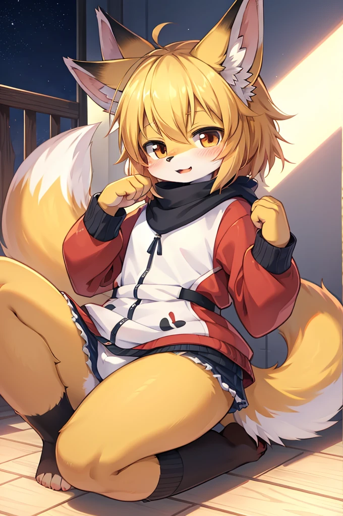二人の少年が背を向けて棚の上に座っているAnime Styleの絵, Cute Anime, everyone, A cute boy, Fox Ears, Anime Style 4k, Furry Anime, Cute art style, 4k anime wallpaper, Anime Style, 4K Manga Wallpapers, Very very beautiful furry art, Anime Art Wallpapers 8K, Cute Anime style, kemono