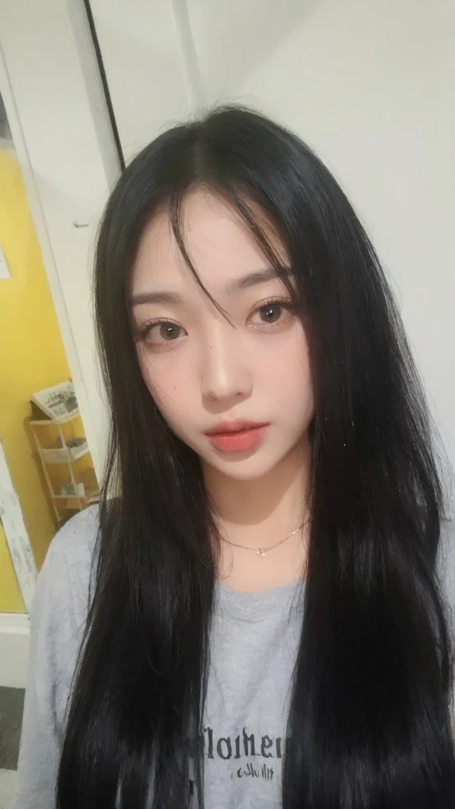 ((Best Quality, 8K, Masterpiece: 1.3)), Sharp: 1.2, Perfect Body Beauty: 1.4, Slim Abs: 1.2, ((Layered Hairstyle, Big Breasts: 1.2)), (Wet White Button Long Shirt: 1.1), (Rain, Street: 1.2), Wet: 1.5, Highly detailed face and skin texture, detailed eyes, double eyelids, side face looking at the camera, cleavage perfect,