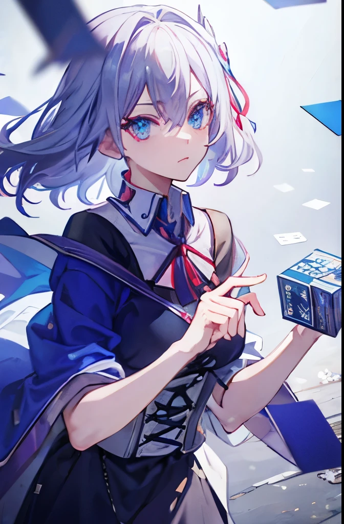 Gray Hair,Blue Eyes,card,Dice,game,