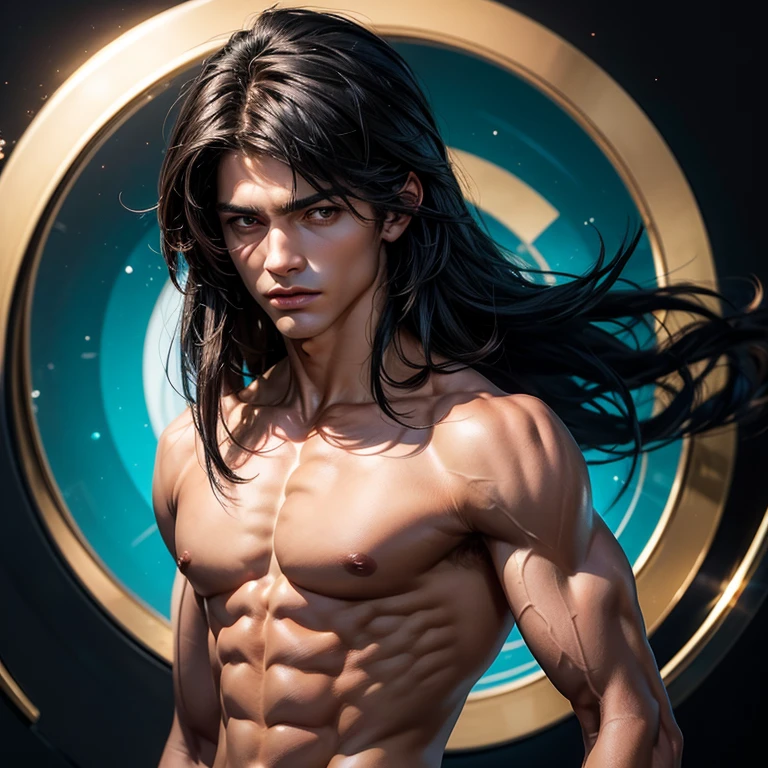 ((picture-perfect)), ((face perfect)), ((ultra detaild)), ((fully body)), ((perfectbody)), a boy clearly described as "bonitas". His handsome appearance is the reason why he is often mistaken for a woman.. Noel has straight hair, black and shoulder length. It's well built, with well-sculpted muscles.
